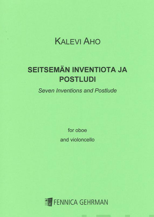 Seven Inventions and Postlude for oboe and cello - 2 x playing score