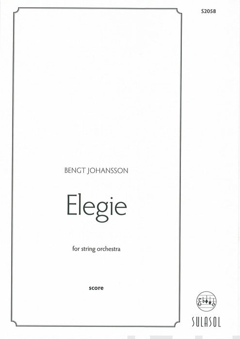 Elegie / score