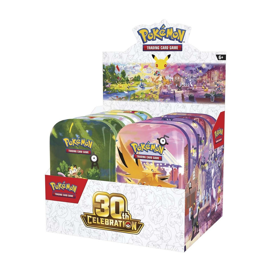 Valokuva tuotteesta Keräilykortit Pokemon 30th Mini Tins 2/10/26, kuuluu tuoteryhmään Lelut.