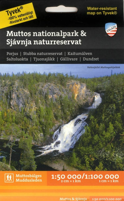 Muttos nationalpark & Sjávnja naturreservat  1:50 000 / 1:100 000