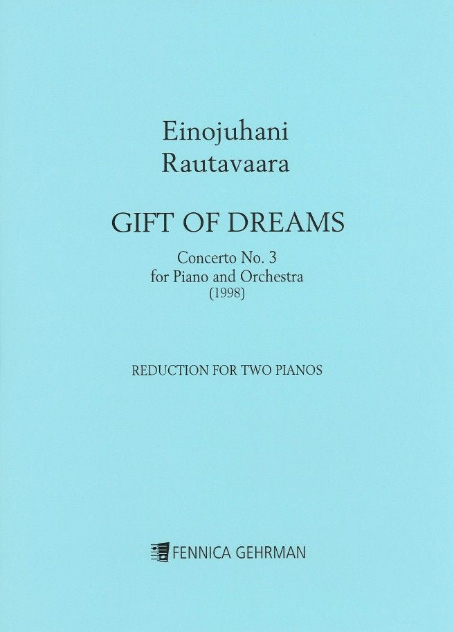 Valokuva kirjasta  Piano Concerto No. 3 Gift of Dreams - Reduction for two pianos, kuuluu tuoteryhmään Musiikki.