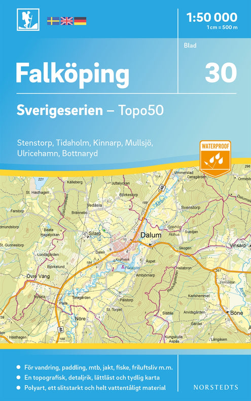 30 Falköping Sverigeserien Topo50 : Skala 1:50 000
