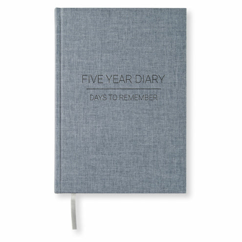5 year diary A5 Denim 5 vuoden päiväkirja Paperstyle