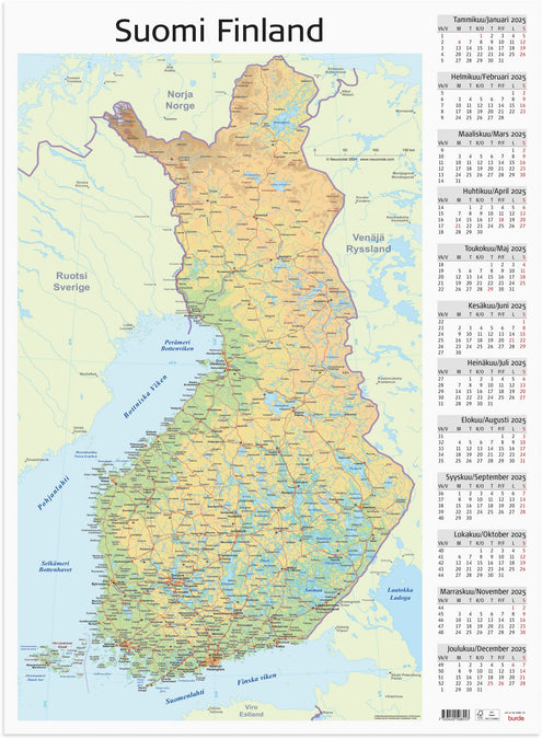 Seinälehti Suomen kartta 2025