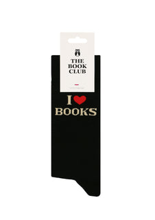 Sukat The Book Club 36-40 I Love Books, musta