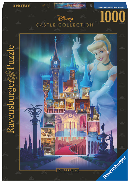 Palapeli 1000 palaa Disney Castles Cinderella