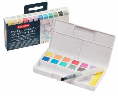 Akvarelliväri 12 kpl Derwent Pastel Shades Paint Set