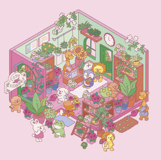 Cosy Sticker Worlds - Pikkukaupungin tunnelmaa