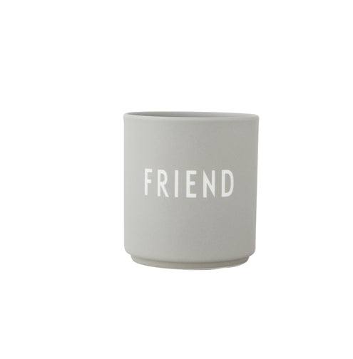 Favourite cup Friend, Design Letters harmaa
