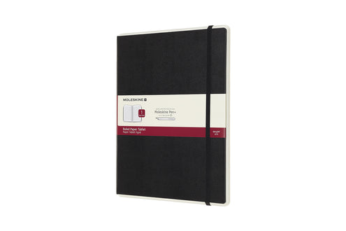 Muistikirja Moleskine+ Papertablet XL musta viivat