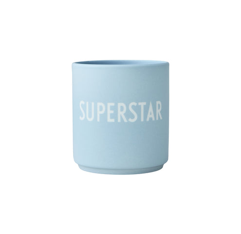 Favourite cup Superstar Design Letters, vaaleansininen