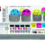 Askartelupaketti pääsiäismunat Marabu Neon Easter box 4x15ml New York neon