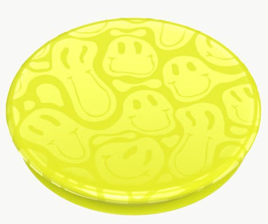 Älypuhelimen pidike Neon Smiley Melt PopSocket