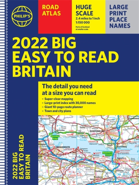 2022 Philip's Big Easy to Read Britain Road Atlas