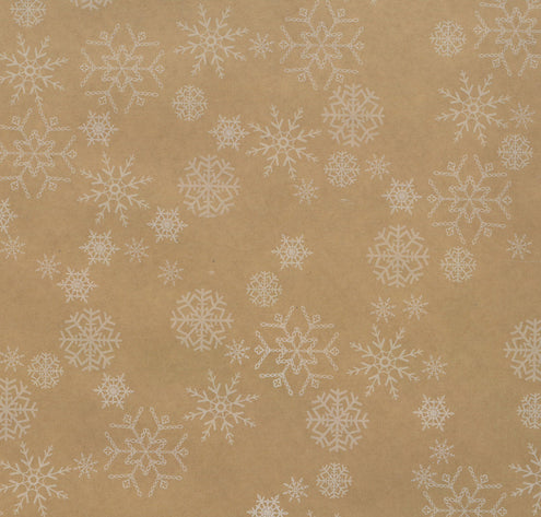 Naturlahjapaperi Lumihiutale valkoinen 0,7mx5m
