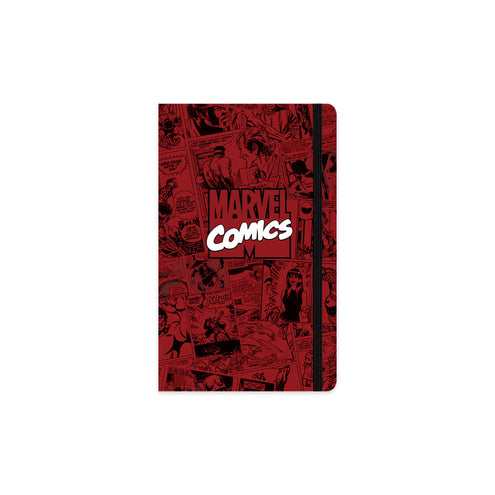 Muistikirja A5/160s Marvel Comics punainen viivallinen