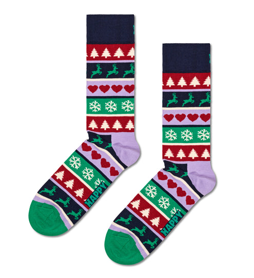 Sukat Happy Socks Christmas Stripe 41-46
