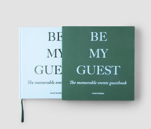 Vieraskirja Printworks Guest Book - Green/Blue