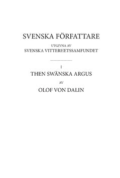 Then Swänska Argus. D 1
